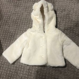 Baby Gap faux fur jacket